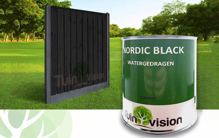 Black Fence and Paint Image - Tuinvision